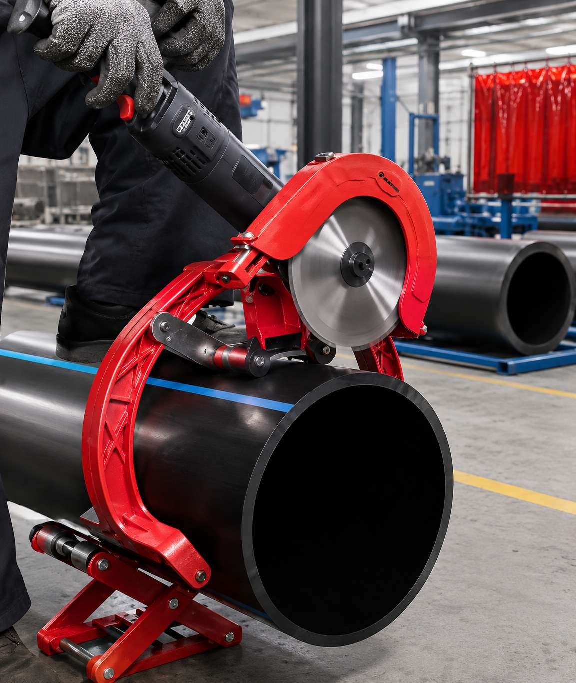 builtrem-HDPE-electric-pipe-cutting-machine-UAE