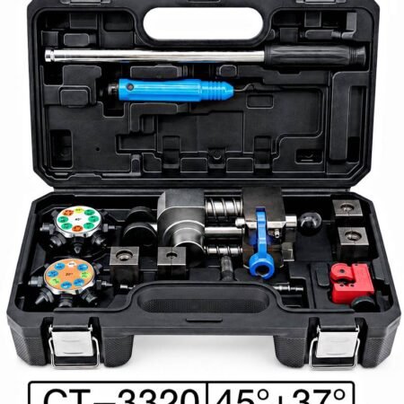 turret-style automotive brake and fuel line flaring tool kit-UAE-3320
